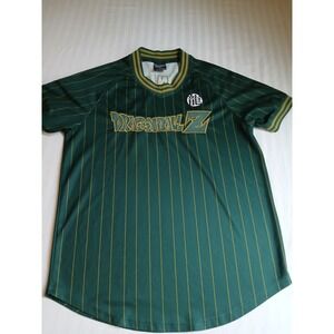 Box Lunch Dragonball Z Shirt Medium Jersey Sheron Green Anime Striped